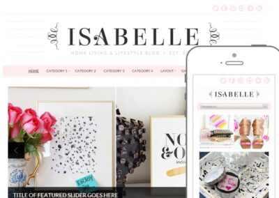 Un sito internet glamour e alla moda con un tocco di femminilità