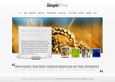 Immagini di presentazione con miniature per il vostro sito web