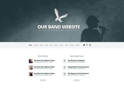 Sito internet per musicisti, gruppi e cantanti