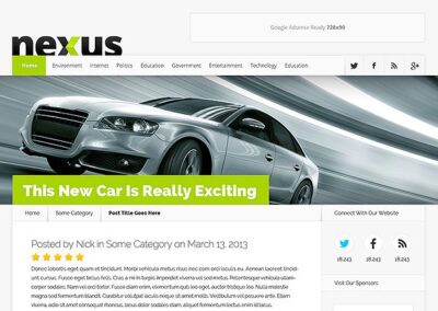 Portale web con flat design, per un sito internet alla moda