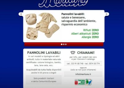 Un piccolo sito web…con i pannolini, ecologici e lavabili