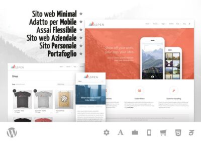 Ecco un sito WordPress elegante, minimal ma flessibile