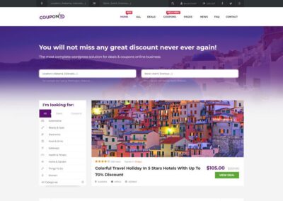 Un sito stile “Groupon” realizzato in WordPress
