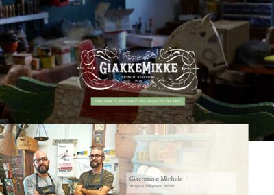 GiakkeMikke il design retro in un sito web moderno