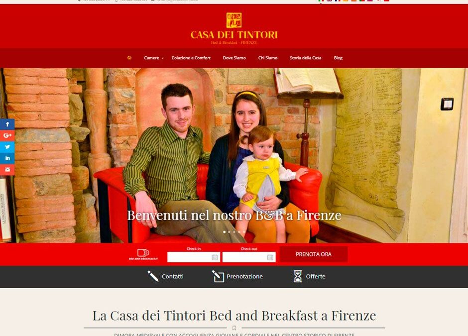 Bed and Breakfast website con booking online