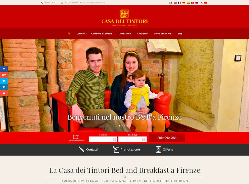 Bed and Breakfast website con booking online Bed and Breakfast website con booking online