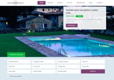 Sito Web WordPress per Agenzia Immobiliare con motore di ricerca case avanzato