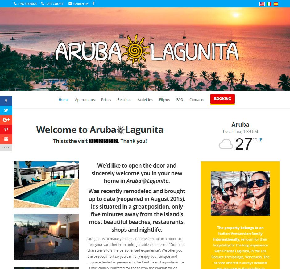 Sito per vacanze affitti turistici isola di Aruba Sito per vacanze affitti turistici isola di Aruba