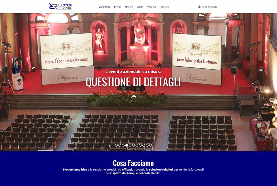 Un sito Aziendale pieno di Show