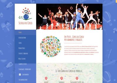 Sito web colorato, divertente adatto a grandi e piccini